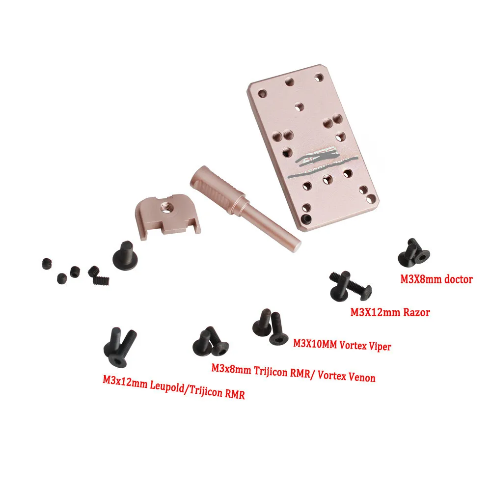 Universal Optics Mount Pistol reddot scope Reflex Mount Plate Base Tactical scope mount Glock Installation Red Dot Base
Universal Optics Mount Pistol reddot scope Reflex Mount Plate Base Tactical scope mount Glock Installation Red Dot Base