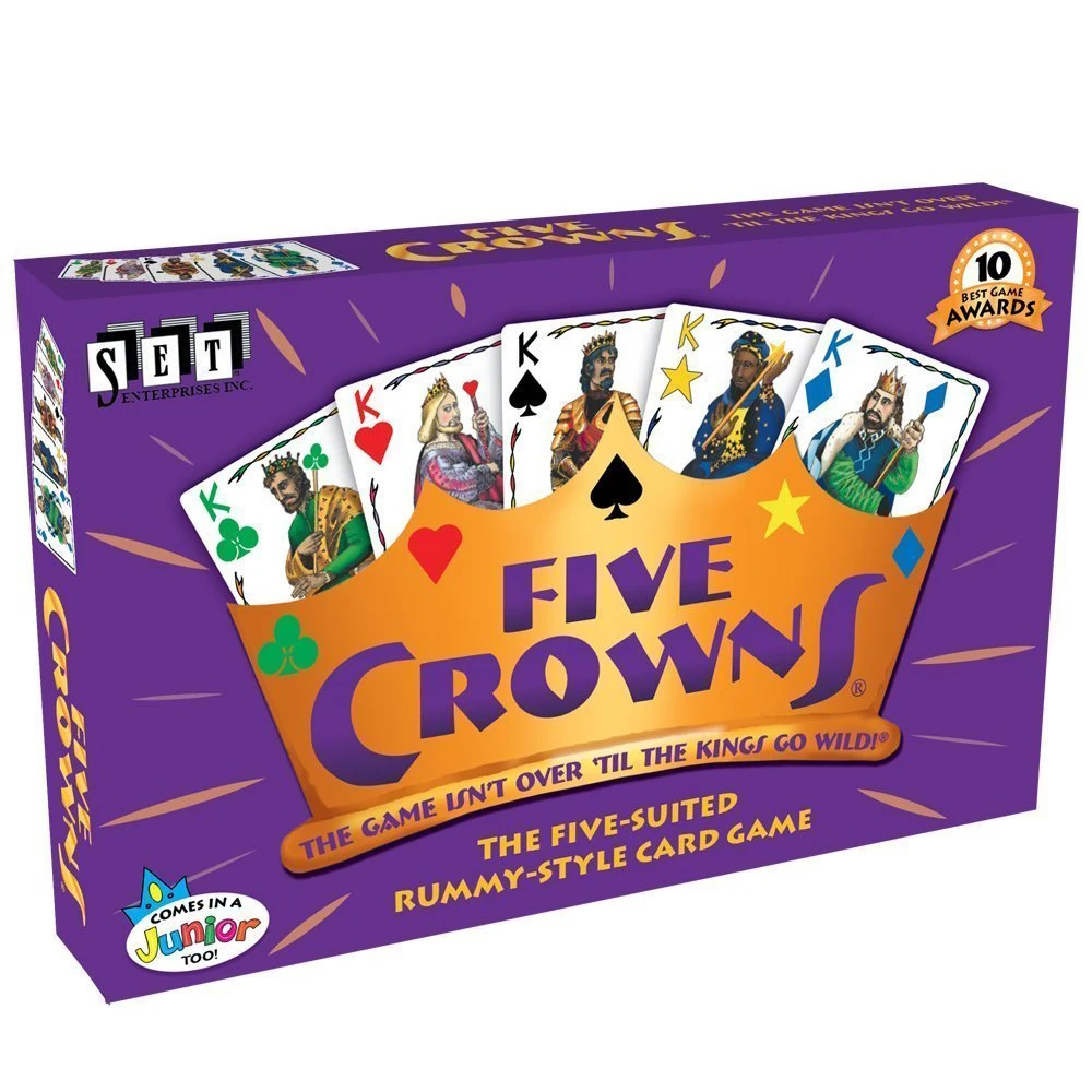 High Cuality Card 5 Five Crowns Cards Game suited rummy style game with a rotating board Games Toy Family Entertainment Party
High Cuality Card 5 Five Crowns Cards Game suited rummy style game with a rotating board Games Toy Family Entertainment Party