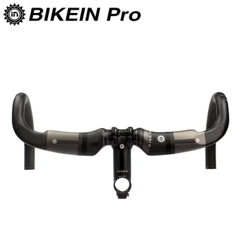 BIKEIN Ultralight Aerodinamica Carbon Fiber Road Bike Handlebar + Stem Cycling Road Bicycle Parts Bent Bar Set Matte Black 365g
BIKEIN Ultralight Aerodinamica Carbon Fiber Road Bike Handlebar + Stem Cycling Road Bicycle Parts Bent Bar Set Matte Black 365g