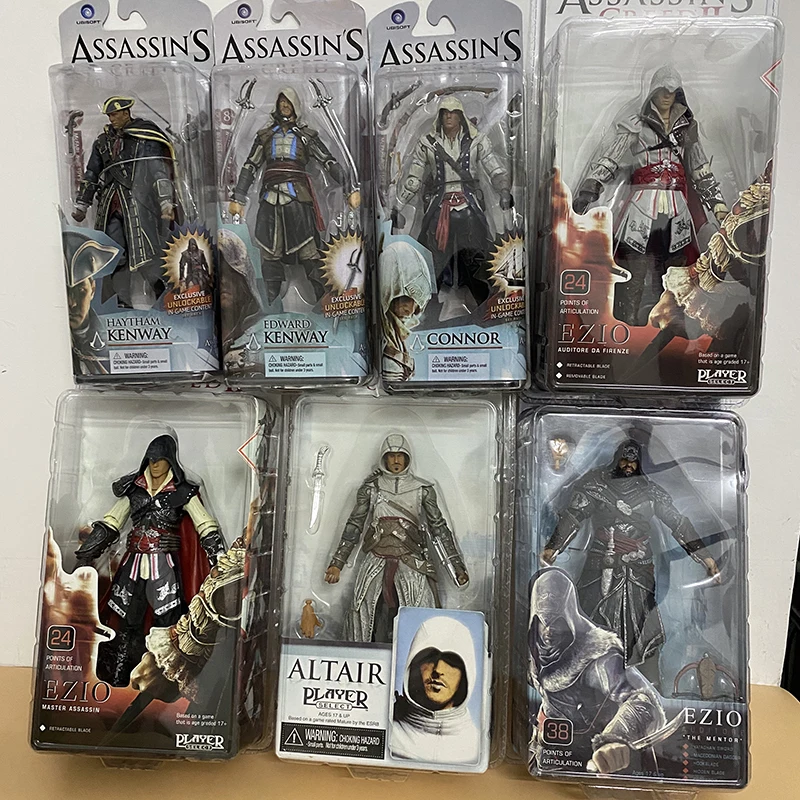 Экшн фигурки Assassin Creed от сериала 4 Коннор хейтэм Эдвард Кенуэй мохок игрушки
