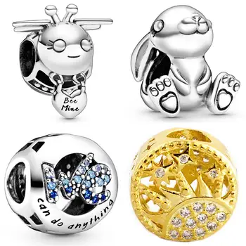 Shine Sparkling Sun We Can Do Anything Bee Mine Nini The Rabbit Bead Fit Pandora Bracelet 925 Sterling Silver Charm DIY Jewelry
Shine Sparkling Sun We Can Do Anything Bee Mine Nini The Rabbit Bead Fit Pandora Bracelet 925 Sterling Silver Charm DIY Jewelry