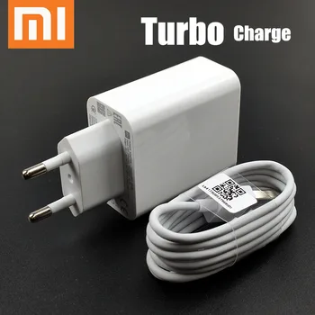 

Original EU xiaomi turbo charger 27W QC 4.0 fast charge adapter usb type c cable for mi 9 se 9t cc9 redmi note 7 8 K20 Pro mix 4