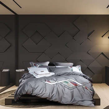 Personality Pure Cotton Four Paper Set Full Cotton 100 Branch Satin Embroidery Quilt Cover Sheet 1.8m2.0 Meters Bedding Article
Personality Pure Cotton Four Paper Set Full Cotton 100 Branch Satin Embroidery Quilt Cover Sheet 1.8m2.0 Meters Bedding Article