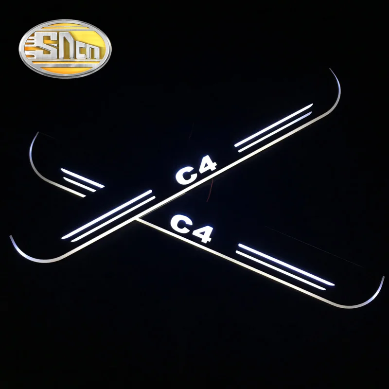 SNCN 4PCS Acrylic Moving LED Welcome Pedal Car Scuff Plate Pedal Door Sill Pathway Light For Citroen C4 Aircross 2012 - 2019
SNCN 4PCS Acrylic Moving LED Welcome Pedal Car Scuff Plate Pedal Door Sill Pathway Light For Citroen C4 Aircross 2012 - 2019