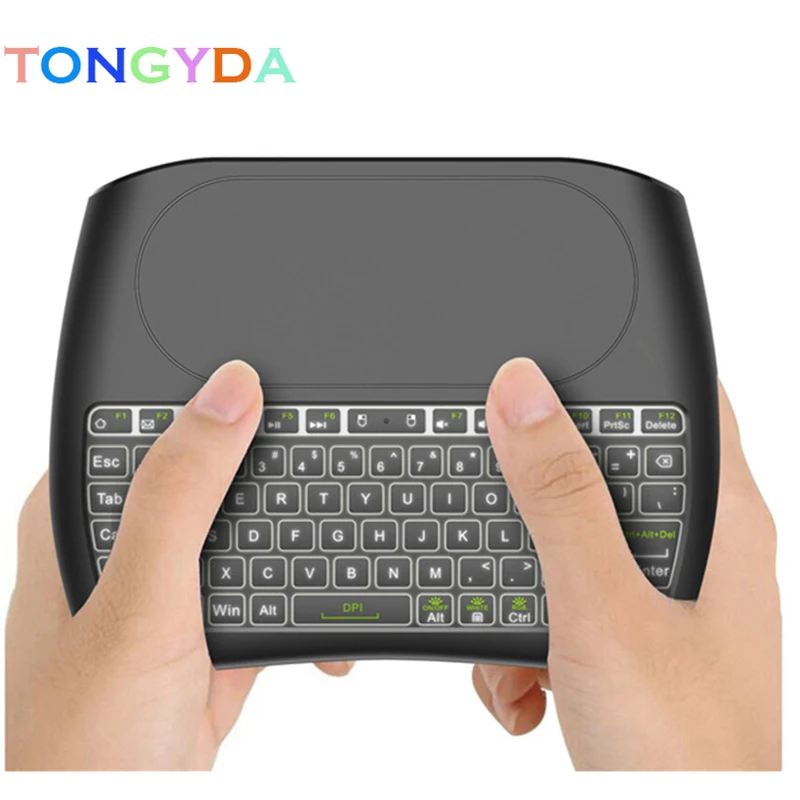 D8 Mini 2.4G Wireless Keyboard Touchpad Color Backlit Air Mouse Russian Spanish For Android TV Box Xbox Smart TV PC PS3/PS4 HTPC
D8 Mini 2.4G Wireless Keyboard Touchpad Color Backlit Air Mouse Russian Spanish For Android TV Box Xbox Smart TV PC PS3/PS4 HTPC