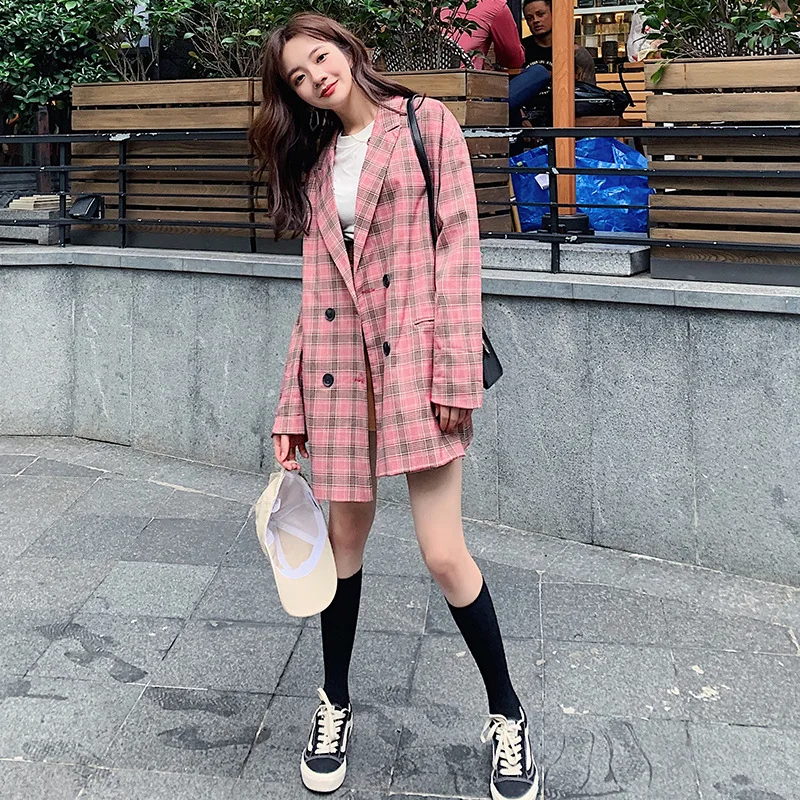 Photo Shoot Plaid Suit Jacket Women's Korean-style Casual Loose-Fit 19 Early Autumn New Style CHIC Fashion Network Red Long Slee
Photo Shoot Plaid Suit Jacket Women's Korean-style Casual Loose-Fit 19 Early Autumn New Style CHIC Fashion Network Red Long Slee