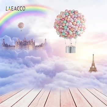 Laeacco Balloon Rainbow Sky Castle Dreamy Wooden Floor Photography Backgrounds Baby Girl Birthday Party Photographic Backdrops
Laeacco Balloon Rainbow Sky Castle Dreamy Wooden Floor Photography Backgrounds Baby Girl Birthday Party Photographic Backdrops