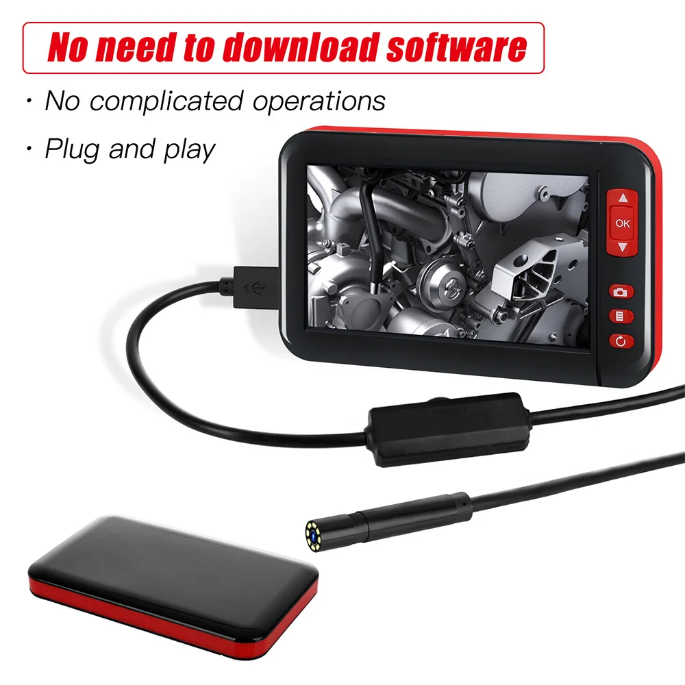 F200 HD1080P 8MM Lens Screen Inspectie Endoscoop USB Camera Waterdicht Borescope 4.3 Inch HD TFT IPS Scherm Camera Auto Monitor
F200 HD1080P 8MM Lens Screen Inspectie Endoscoop USB Camera Waterdicht Borescope 4.3 Inch HD TFT IPS Scherm Camera Auto Monitor
