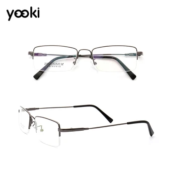 Pure Titanium Eyeglasses Frames Ultralight High Elasticity Optical Glasses Frame Half Rimless Spectacles For Men EJ028-9139
Pure Titanium Eyeglasses Frames Ultralight High Elasticity Optical Glasses Frame Half Rimless Spectacles For Men EJ028-9139