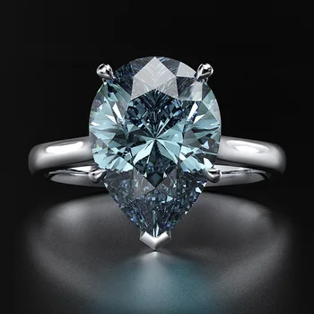 New Atmospheric S925 Silver Jewelry Water drop High carbon Diamond multicolor 10-carat Ring Wholesale Lady Accessories
New Atmospheric S925 Silver Jewelry Water drop High carbon Diamond multicolor 10-carat Ring Wholesale Lady Accessories