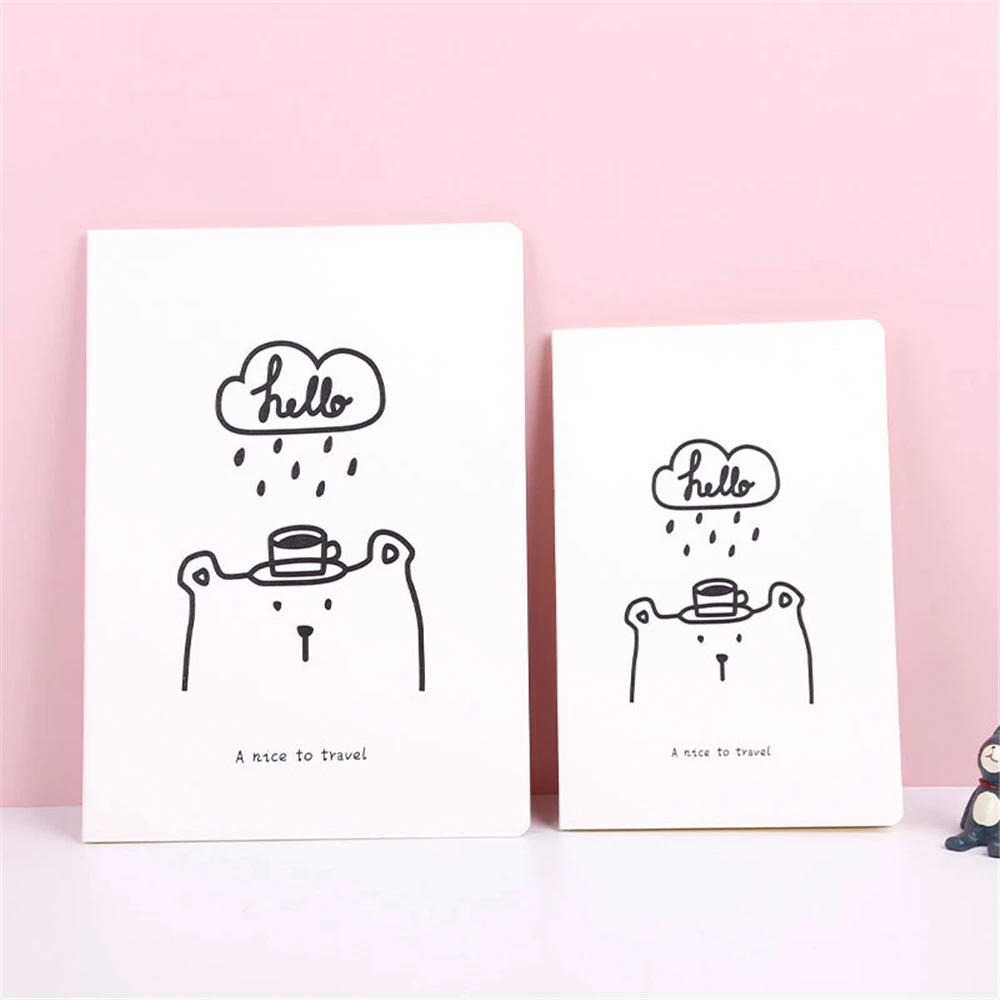 A5 B5 Lovely Bear Notebook Softcover Cartoon Stick Figure Cute Student Daily Planner Journal Kawaii Ruled Notepad Stationary
A5 B5 Lovely Bear Notebook Softcover Cartoon Stick Figure Cute Student Daily Planner Journal Kawaii Ruled Notepad Stationary