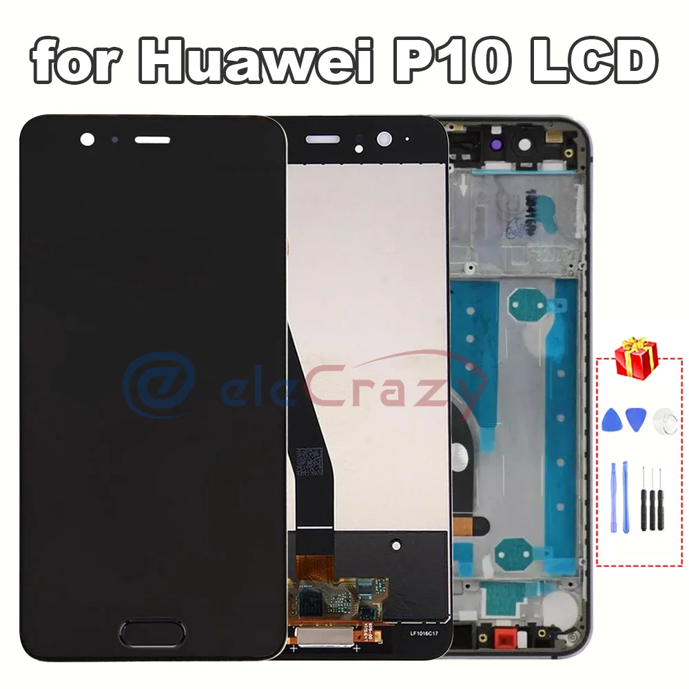 for Original 5.1" Huawei P10 LCD Display with Touch and Frame Assembly Replacement VTR-L09 VTR-L10 VTR-L29 Screen 100% Tested
for Original 5.1" Huawei P10 LCD Display with Touch and Frame Assembly Replacement VTR-L09 VTR-L10 VTR-L29 Screen 100% Tested