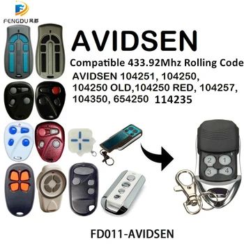 AVIDSEN garage door remote control 433mhz rolling code handheld transmitter AVIDSEN garage command key fob
AVIDSEN garage door remote control 433mhz rolling code handheld transmitter AVIDSEN garage command key fob