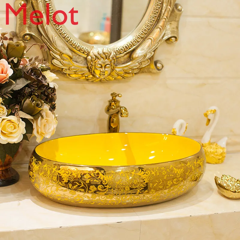 Ceramic Table Basin Oval Washstand Table Wash Basin Wash Basin Wash Basin Toilet Art Basin Household
Ceramic Table Basin Oval Washstand Table Wash Basin Wash Basin Wash Basin Toilet Art Basin Household
