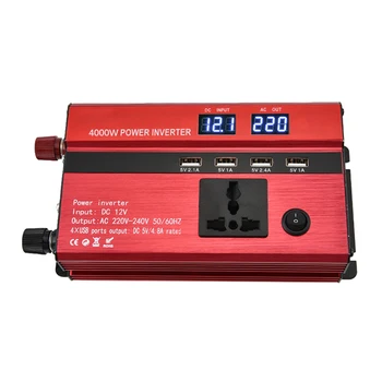 Car Power Inverter 4000w 5000w 6000w Charger DC 12V/24V To AC 220V Sine Wave Converter Interfaces Voltage Transformer Adapter
Car Power Inverter 4000w 5000w 6000w Charger DC 12V/24V To AC 220V Sine Wave Converter Interfaces Voltage Transformer Adapter