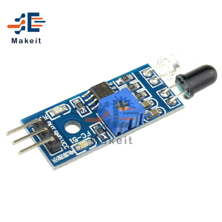 Infrared Sensor Module Black white Barrier Line Track Module Reflective Low Level Signal Out Smart Car Obstacle Avoidance Module
Infrared Sensor Module Black white Barrier Line Track Module Reflective Low Level Signal Out Smart Car Obstacle Avoidance Module