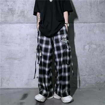 National Trends Multi-pockets Plaid Pants Men INS Popular Brand Hip Hop High Street Ribbon Loose Pants Cool Loose Ankle Banded P
National Trends Multi-pockets Plaid Pants Men INS Popular Brand Hip Hop High Street Ribbon Loose Pants Cool Loose Ankle Banded P