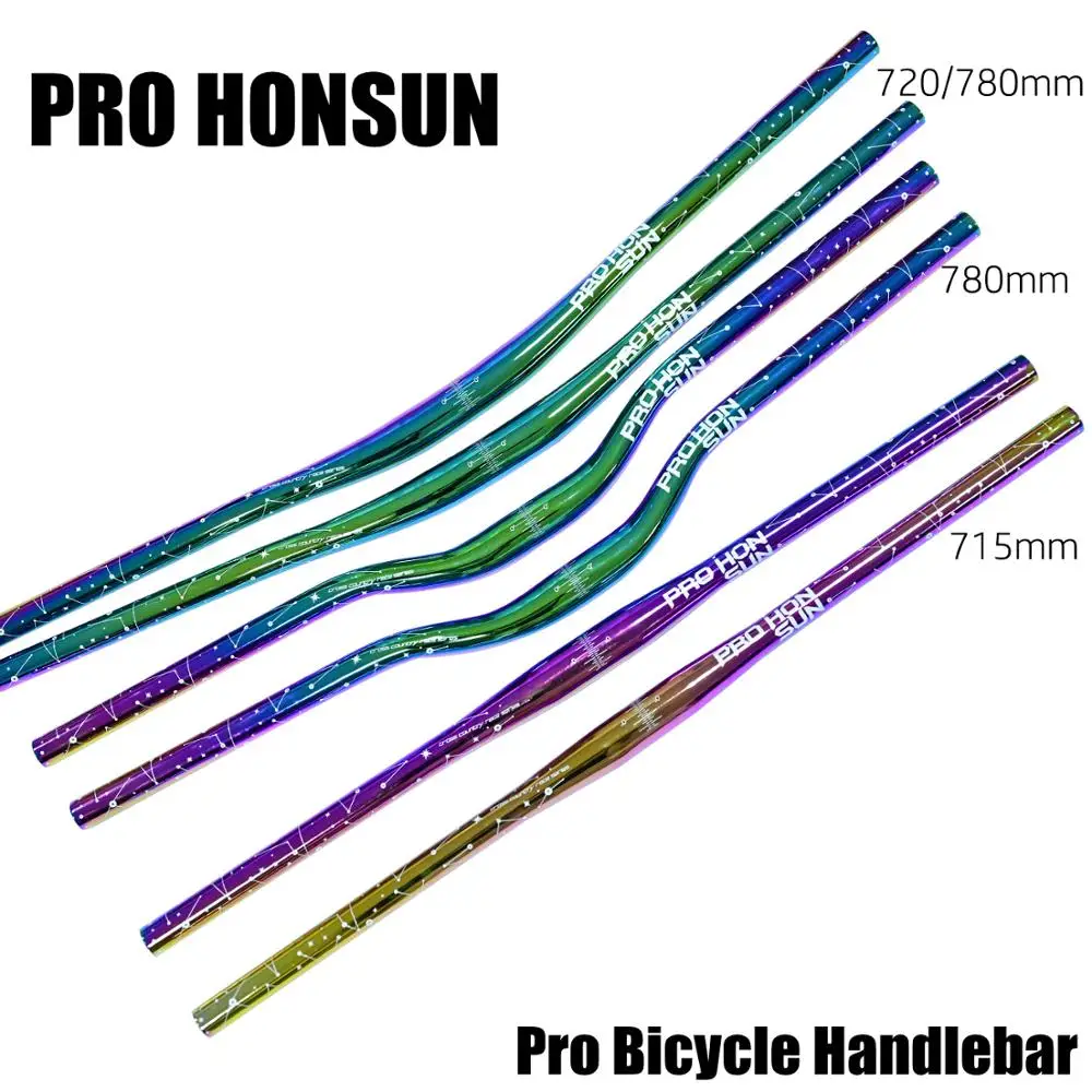Профессиональный цветной руль для велосипеда honsun 715 мм/745 мм/780 мм * 31 8 горного из