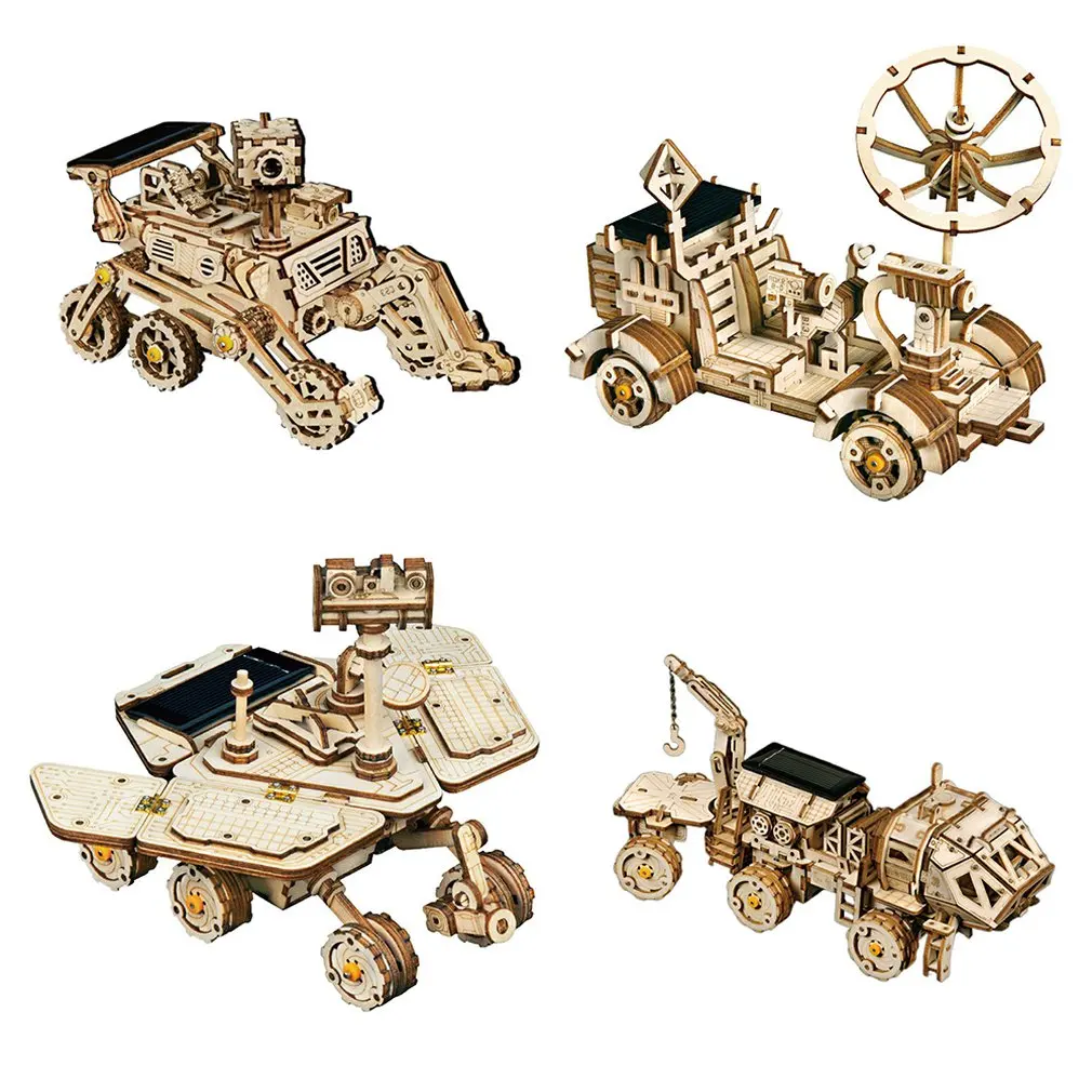 Solar Toy Science Fiction 3D Three-Dimensional Puzzle Wooden Mars Car Mechanical Model 3D Three-Dimensional Puzzle
Solar Toy Science Fiction 3D Three-Dimensional Puzzle Wooden Mars Car Mechanical Model 3D Three-Dimensional Puzzle