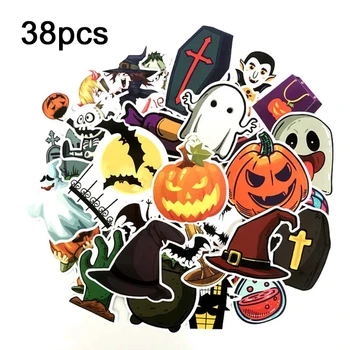 38pcs/pack Halloween Series Decorative Waterproof Stickers for Mobile Phone Case Laptop Tablet Motorcycle Bicycle Car 
38pcs/pack Halloween Series Decorative Waterproof Stickers for Mobile Phone Case Laptop Tablet Motorcycle Bicycle Car