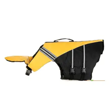 Yellow Float Coat Dog Life Jacket Thicken Adjustable and Reflective Swimming Clothes with High-strength Carrying Belt 
Yellow Float Coat Dog Life Jacket Thicken Adjustable and Reflective Swimming Clothes with High-strength Carrying Belt
