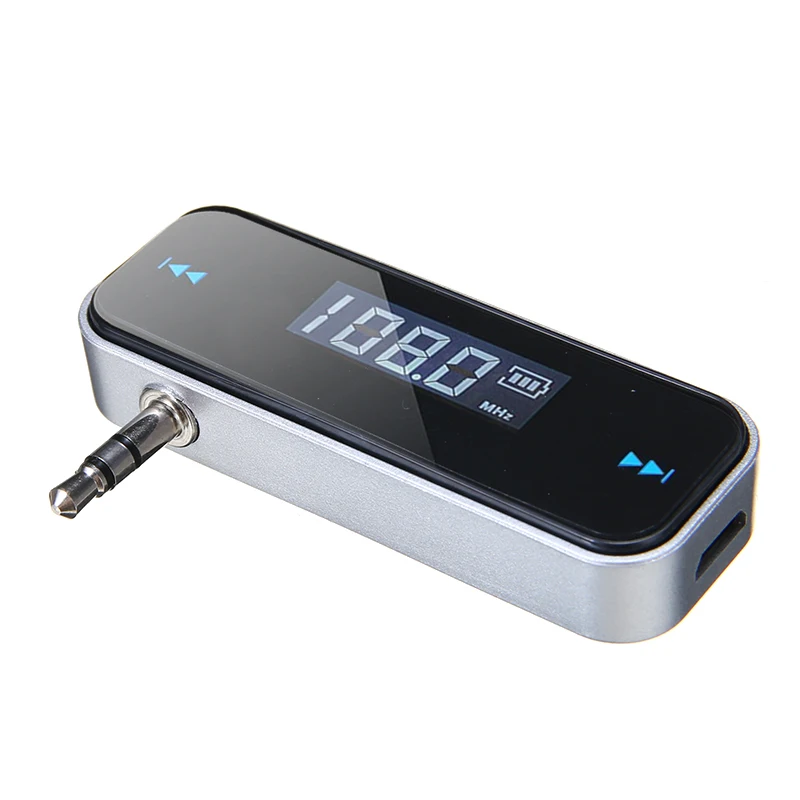 

Mini FM Transmitters Wireless 3.5mm In-car Music Audio FM Transmitter LCD Display Car Kit Transmitter For Car Mobile Phones MP3