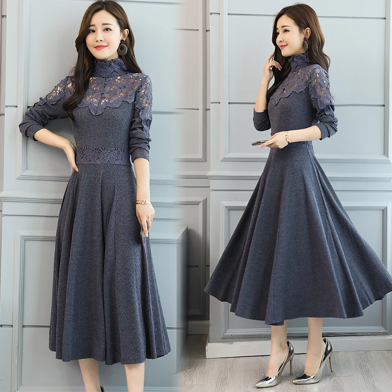 L-3XL 2020 Spring New Vintage Lace Midi Dresses Women Elegant Bodycon Beach Dress Party Long Sleeve Fashion Vestidos
L-3XL 2020 Spring New Vintage Lace Midi Dresses Women Elegant Bodycon Beach Dress Party Long Sleeve Fashion Vestidos