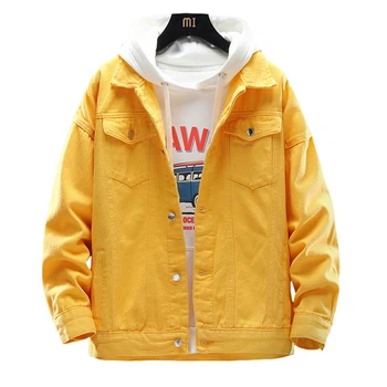 2020 Spring 4 colors Denim Jacket Men Hip Hop Denim Coats Mens Streetwear Casual Jeans Men Clothing Fashion Tops Male Plus Size
2020 Spring 4 colors Denim Jacket Men Hip Hop Denim Coats Mens Streetwear Casual Jeans Men Clothing Fashion Tops Male Plus Size