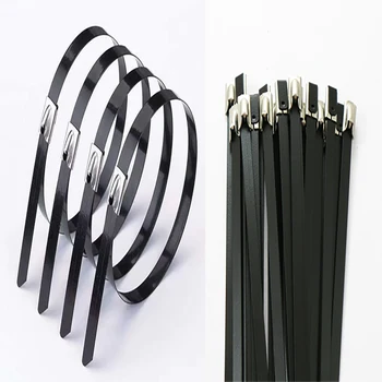 25pcs 4.6x800/900/1000/1200/1300/1400/1500mm Stainless Steel Cable Ties Locking Metal Zip-Exhaust Wrap Coated Multi-Purpose
25pcs 4.6x800/900/1000/1200/1300/1400/1500mm Stainless Steel Cable Ties Locking Metal Zip-Exhaust Wrap Coated Multi-Purpose