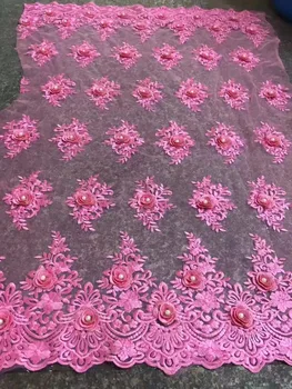 3d flower applique french net lace with beads luxury nigerian lace fabrics for wedding 2019 5yard/lot SH10511
3d flower applique french net lace with beads luxury nigerian lace fabrics for wedding 2019 5yard/lot SH10511