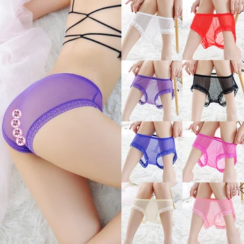 Women Sexy Panties Mid-rise Ultra-thin Mesh Transparent Seamless Briefs Women's Soft Briefs Solid Panty Underwear Lady Lingerie
Women Sexy Panties Mid-rise Ultra-thin Mesh Transparent Seamless Briefs Women's Soft Briefs Solid Panty Underwear Lady Lingerie