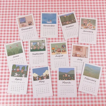 2020 Little Bear Monthly Calendar Postcard Cute Cartoon Wall Decoration Sticker Calendar Posing Props Children Gifts 
2020 Little Bear Monthly Calendar Postcard Cute Cartoon Wall Decoration Sticker Calendar Posing Props Children Gifts