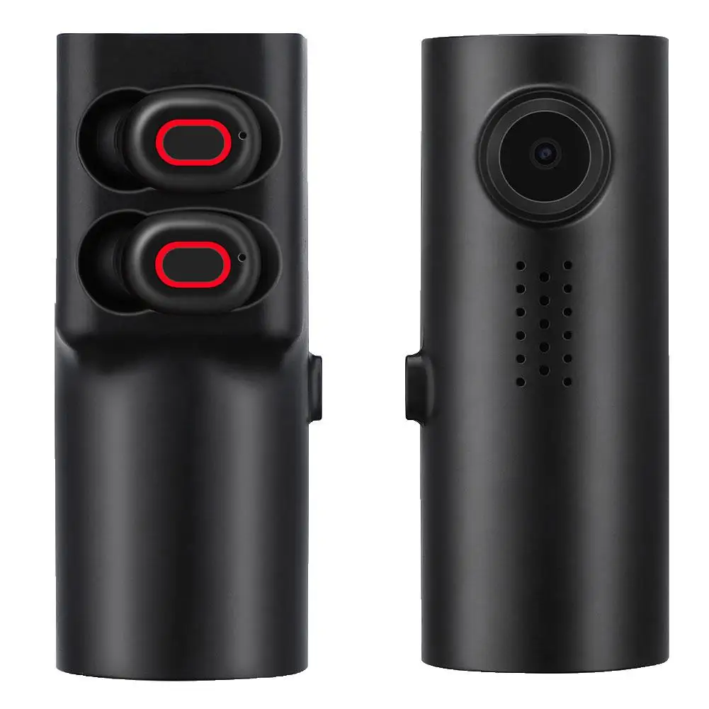 Фото Smart Voice Control WiFi Car DVR Video Recorder Camera with Bluetooth Earphone 1080P 130-degree wide-angle Electronics Tools | Автомобили