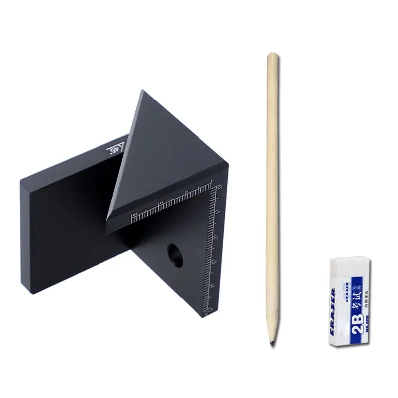 45 Degree Angle Center Scribe Round Center Line Drawing Ruler Metric Gauge with Eraser Pen Woodworking Carpenter Tool
45 Degree Angle Center Scribe Round Center Line Drawing Ruler Metric Gauge with Eraser Pen Woodworking Carpenter Tool