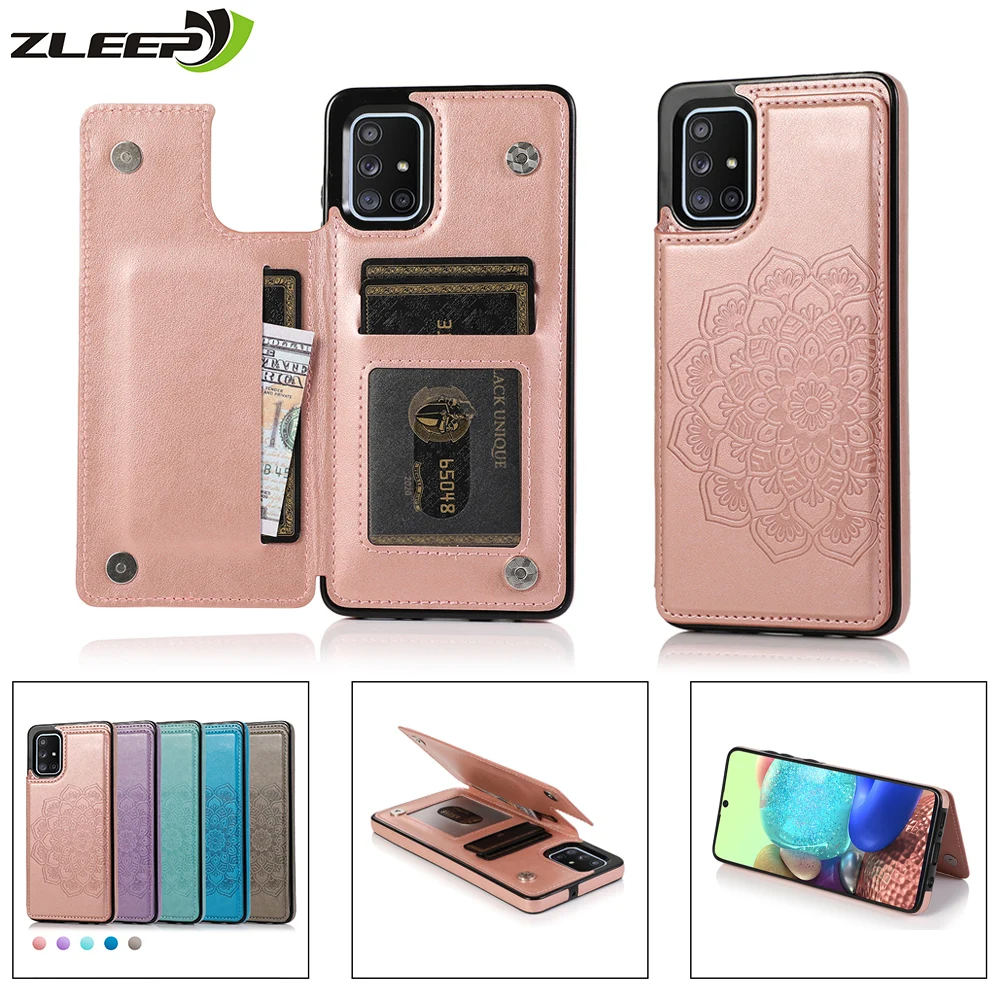 Магнитный чехол для Samsung Galaxy A52 A72 A32 A42 A12 A22 A82 A51 A71 A21S A10 A20 A30 A40 A50 A70 S кожаный