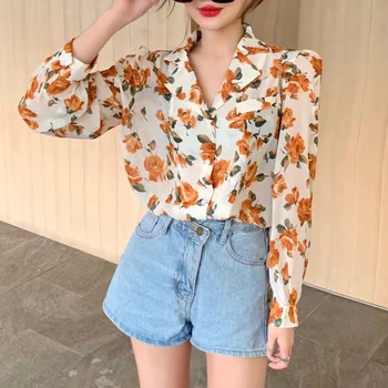 iMucci Women Casual Floral Shirt Female Niche 2020 New Long-sleeved Shirt Retro Loose Spring and Summer Tops Tide 
iMucci Women Casual Floral Shirt Female Niche 2020 New Long-sleeved Shirt Retro Loose Spring and Summer Tops Tide
