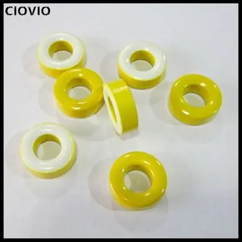 CIOVIO 20 Pcs 50 Pcs Iron Ferrite Core Power Inductor Toroidal Shaped Ferrite Ring Low Permeability 18x9x5mm Yellow White 18*9*5
CIOVIO 20 Pcs 50 Pcs Iron Ferrite Core Power Inductor Toroidal Shaped Ferrite Ring Low Permeability 18x9x5mm Yellow White 18*9*5