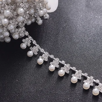 5yards/lot white pearl decorate rhinestone crystal fringe trimming accessories for women dress silver plating appliques sewing
5yards/lot white pearl decorate rhinestone crystal fringe trimming accessories for women dress silver plating appliques sewing