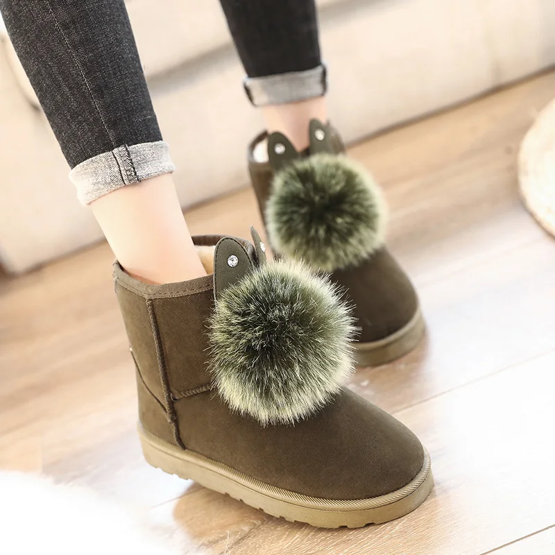 2018 winter new waterproof anti-skiing boots women's boots in the tube short boots thick bottom plus velvet snow cotton shoes
2018 winter new waterproof anti-skiing boots women's boots in the tube short boots thick bottom plus velvet snow cotton shoes