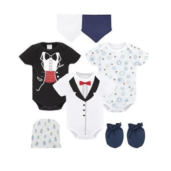 Honeyzone Baby Boy Romper 2020 Summer Fashion Gentleman Fake Tie Body Suits Black Cotton Short Sleeve Onesies With Bibs Gloves
Honeyzone Baby Boy Romper 2020 Summer Fashion Gentleman Fake Tie Body Suits Black Cotton Short Sleeve Onesies With Bibs Gloves