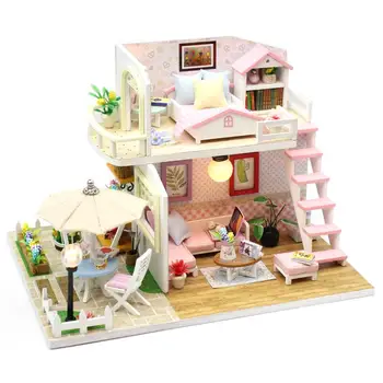 DIY Dollhouse Loft 3D Wooden Miniature Dollhouse With Furnitures Mini Exquisite Apartment Model DIY Kit For Children 6 Or Above
DIY Dollhouse Loft 3D Wooden Miniature Dollhouse With Furnitures Mini Exquisite Apartment Model DIY Kit For Children 6 Or Above