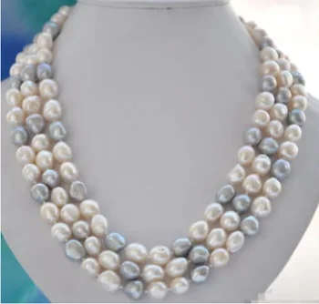 gorgeous 9-10mm Tahitian baroque south sea multicolor pearl necklace 48inch
gorgeous 9-10mm Tahitian baroque south sea multicolor pearl necklace 48inch