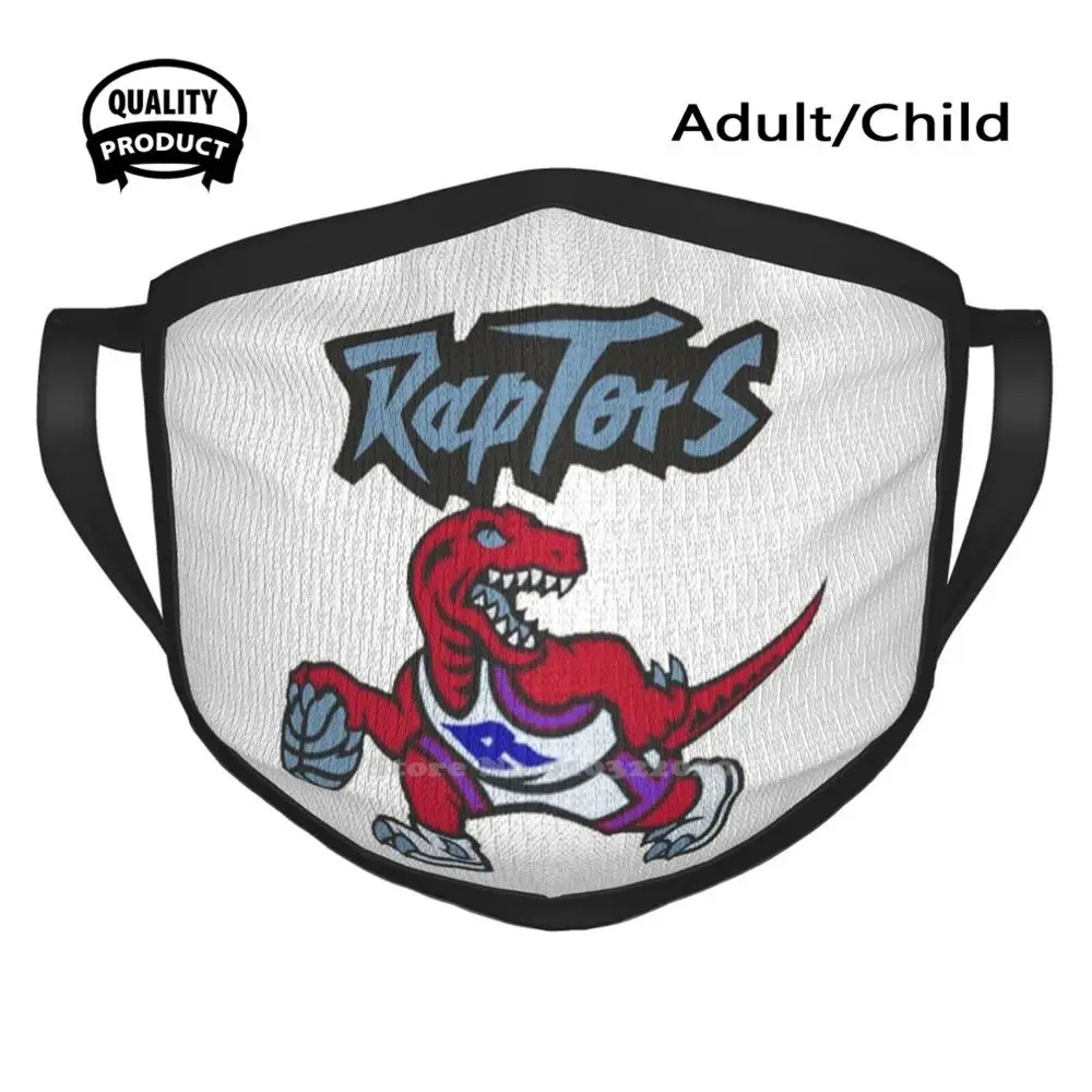 

Brand New Premium Merchandise From Raptors Team Designer Black Breathable Reusable Mouth Mask Ballers Canada Toronto United