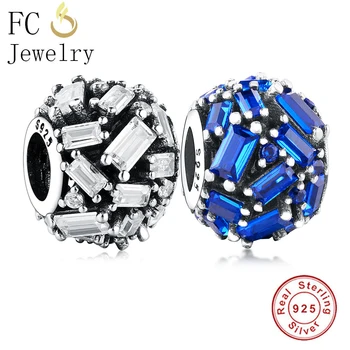 FC Jewelry Fit Original Brand Charm Bracelet 925 Sterling Silver Sqaure Micro Pave Blue Zircon Stone Bead Making Berloque 2019 
FC Jewelry Fit Original Brand Charm Bracelet 925 Sterling Silver Sqaure Micro Pave Blue Zircon Stone Bead Making Berloque 2019