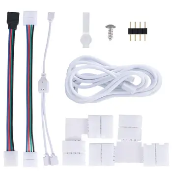 1 Set Practical RGB LED Light Strip Connector Useful LED Light Strip Accessory Light Supply For Indoor Home Decor
1 Set Practical RGB LED Light Strip Connector Useful LED Light Strip Accessory Light Supply For Indoor Home Decor