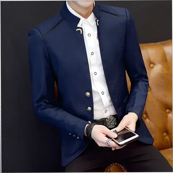 2020 One Piece Men Casual Stand Collar Suit Men's Wedding Dress Business Casual Blazer Prom Dinner Suits Groomsman Wear Tuxedo
2020 One Piece Men Casual Stand Collar Suit Men's Wedding Dress Business Casual Blazer Prom Dinner Suits Groomsman Wear Tuxedo