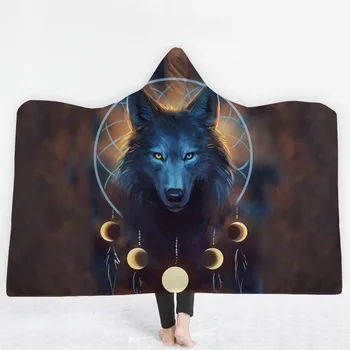 2019 New Arrivals Cool Moon Wolf Hooded Blanket 3D Printed Animals Pattern Fleece Throw Blankets On Bed Sofa Travel Throws 
2019 New Arrivals Cool Moon Wolf Hooded Blanket 3D Printed Animals Pattern Fleece Throw Blankets On Bed Sofa Travel Throws