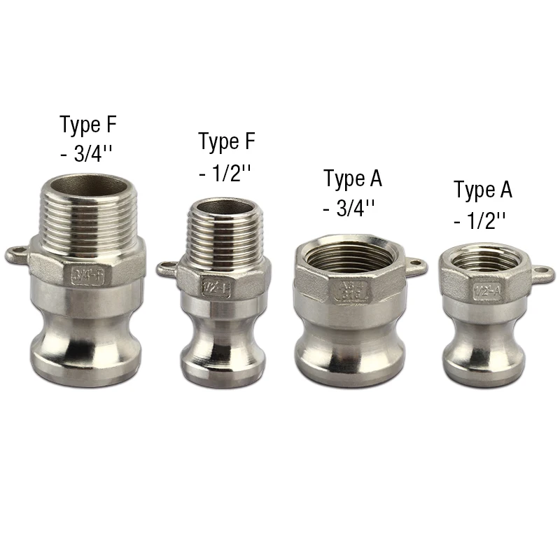 Generic Camlock Quick Coupling, 1/2'' Stainless Camlock Fittings
