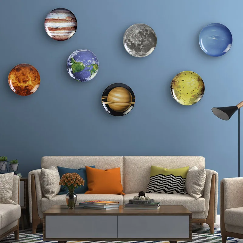 Creative Cosmic Series Moon Earth Saturn Jupiter Saturn Neptune Pattern Plate Wall Decor Hanger Suction Cup Living Room Bedroom
Creative Cosmic Series Moon Earth Saturn Jupiter Saturn Neptune Pattern Plate Wall Decor Hanger Suction Cup Living Room Bedroom