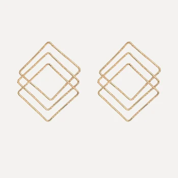 Statement Earrings Gold 2020 Rhombus Geometry Square Shaped Earrings Jewelry for Women Party Brincos
Statement Earrings Gold 2020 Rhombus Geometry Square Shaped Earrings Jewelry for Women Party Brincos